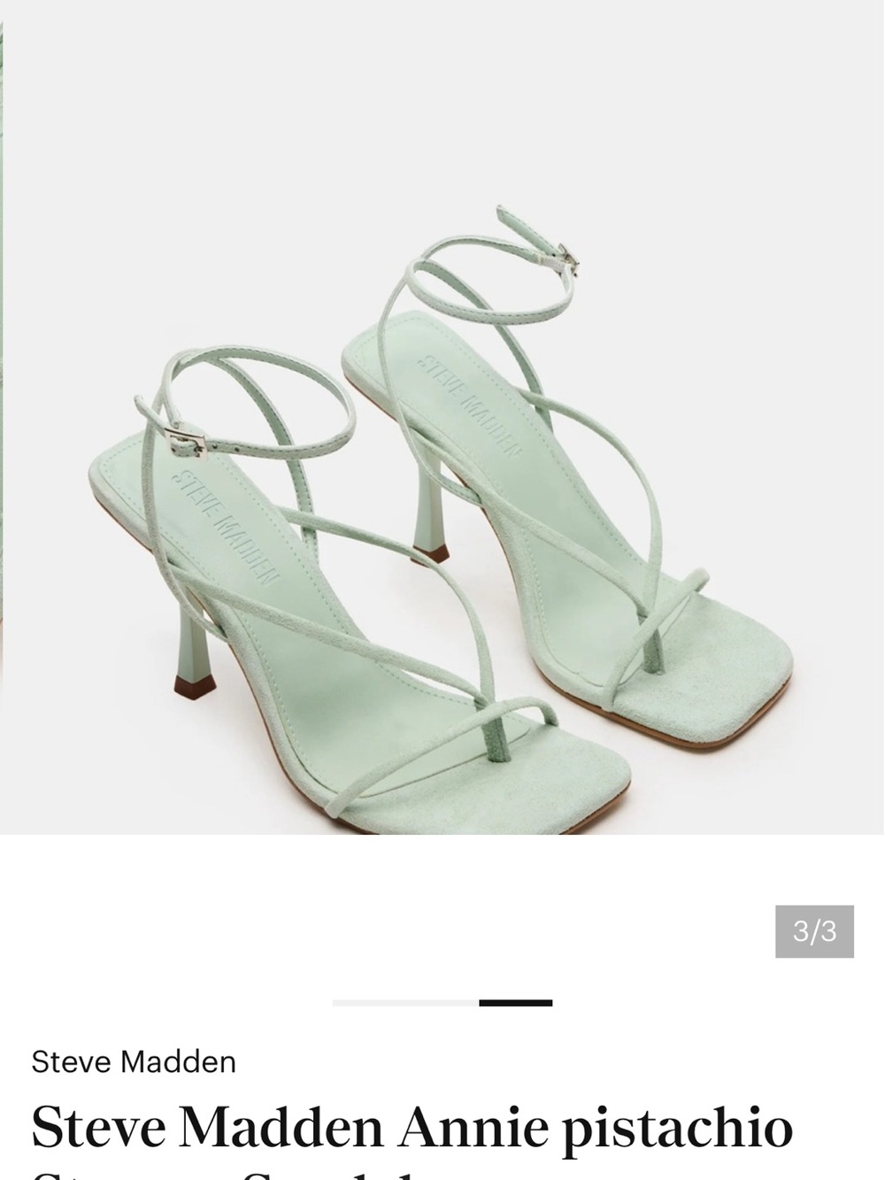 Steve Madden Annie pistachio Strappy Sandals